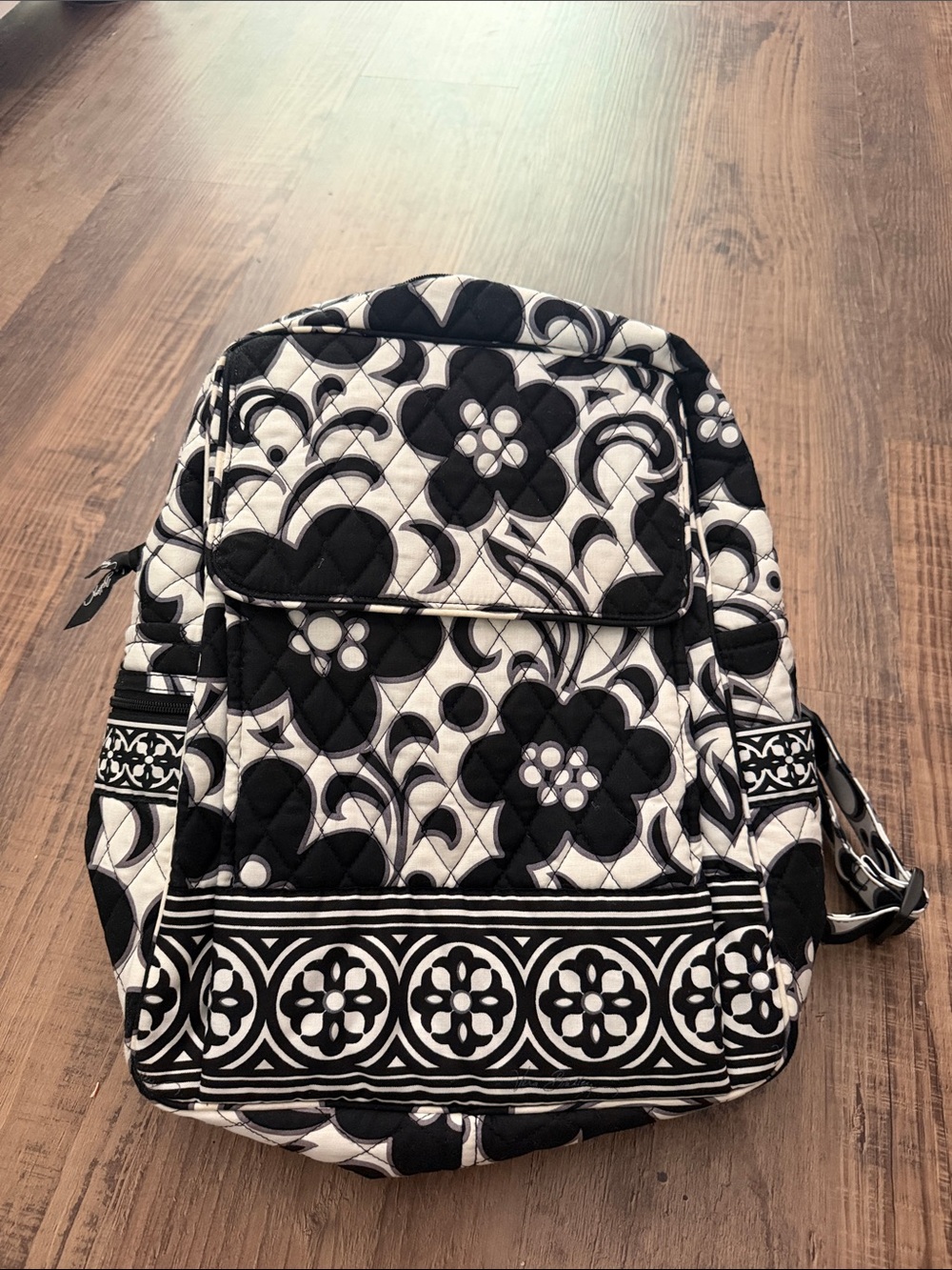 Vera Bradley Night and Day Quilted Floral Backpack